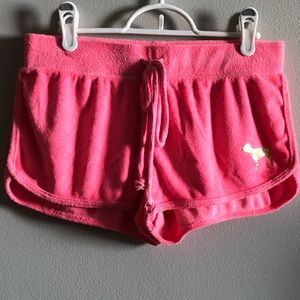 Victoria’s Secret Pink terry cloth beach shorts